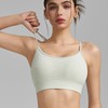 2025新品运动内衣女固定一体杯美背瑜伽服遮副乳防震瑜伽背心TL259 商品缩略图2