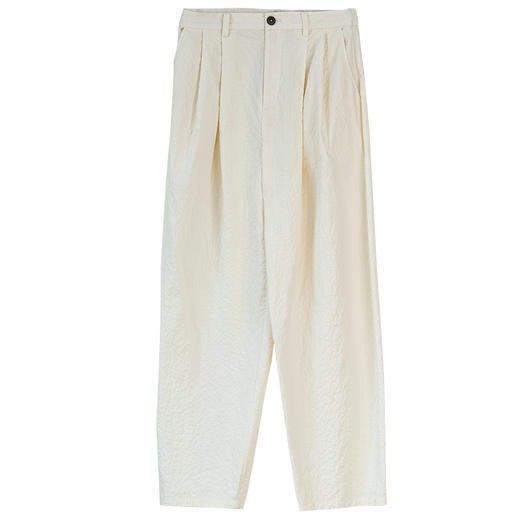 牧衣游原创 棉净色宽松长裤夏季宽松显瘦纯色文艺百搭休闲裤 余花 商品图4