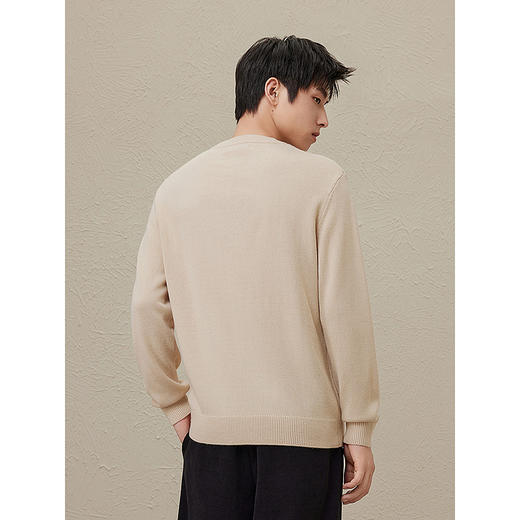 GXG男装 2024年冬季热卖GXG男士休闲简约内搭毛衣男线衫针织衫 商品图2