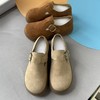 复古慵懒2025新款百搭厚底全包真皮增高勃肯鞋单鞋女款！ 商品缩略图0
