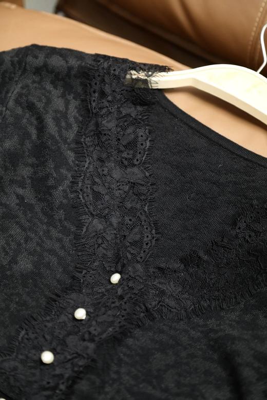 LPIUTY品牌直发！桑蚕丝羊毛蕾丝打底衫 B016839 商品图7