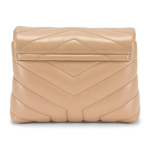 SAINT LAURENT 圣罗兰 女士 LOULOU TOYV 形绗缝皮革迷你单肩包 卡其色 678401 DV707 2721 商品图2