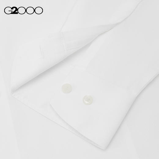 G2000男装SS25商场新款【免烫防皱/棉质桑蚕丝】通勤薄长袖衬衫51121622 商品图7