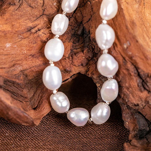 牧衣游 925银淡水珍珠项链文艺复古百搭 抚岺【不支持会员折】 商品图0