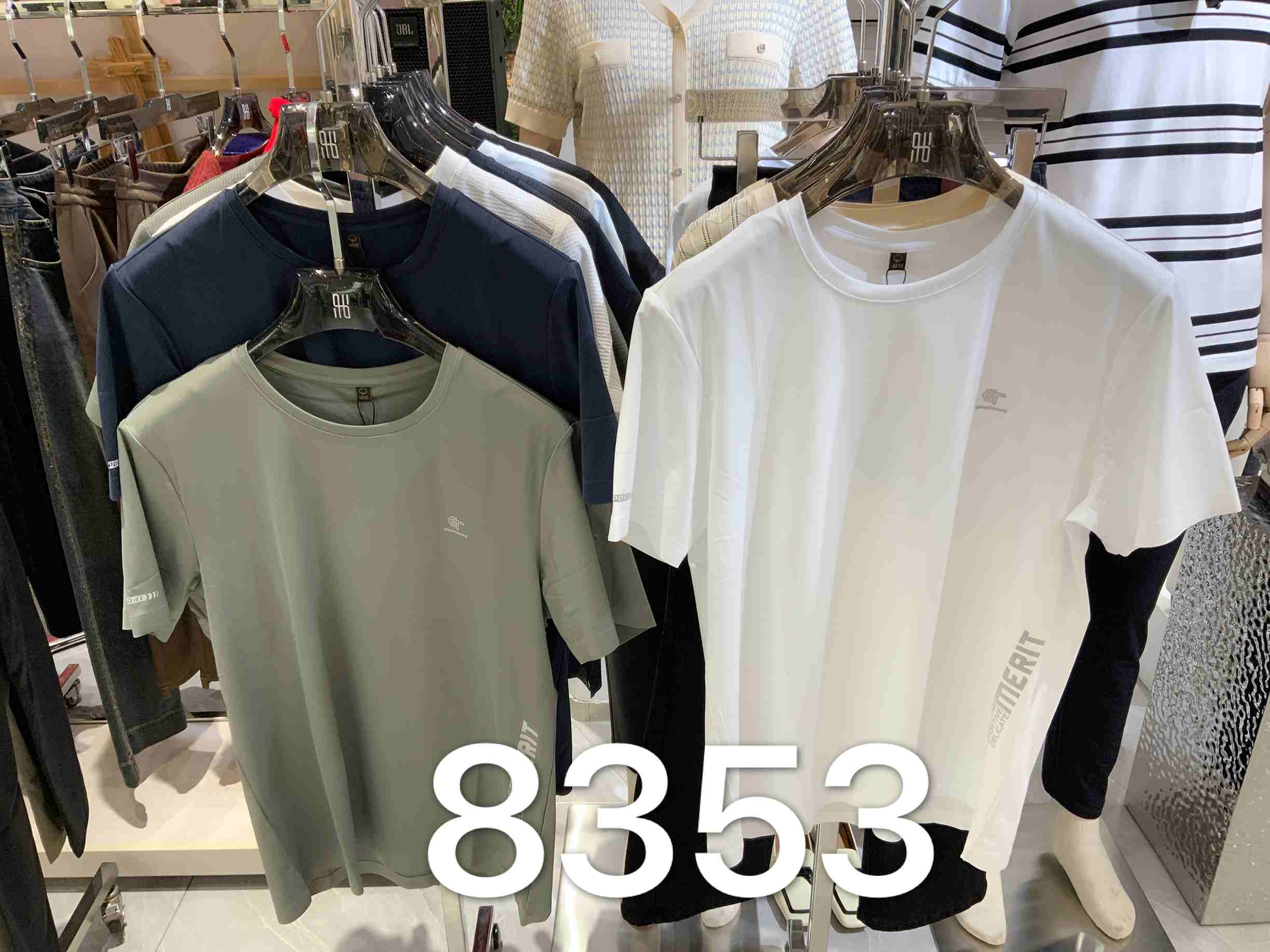 男装25春夏新品休闲圆领速干T恤2219-8353