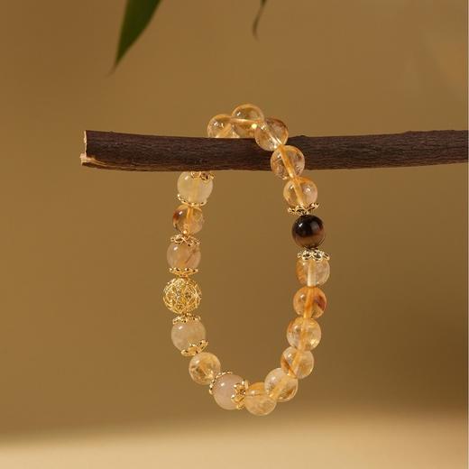 【璀璨之石闪耀腕间】巴西黄水晶男女手串系列，大自然的璀璨宝石，晶莹剔透展现腕间之美，黄水晶/黄虎眼石/黄塔晶贵气有质感 商品图4