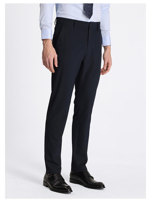 callisto藏青弹力混纺休闲裤 商品图3