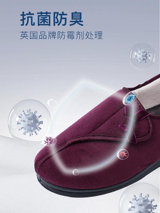 巴玛适春季中老年妈妈鞋春款透气加肥宽松老人休闲鞋脚宽脚肿易穿脱女鞋B15 商品图10