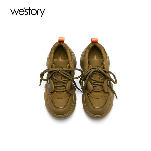 westory秋季新款休闲舒适厚底老爹鞋72151 商品图2
