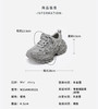 Westory2025年春季厚底老爹鞋烫钻运动休闲系带深口单鞋W25AM59131 商品缩略图2