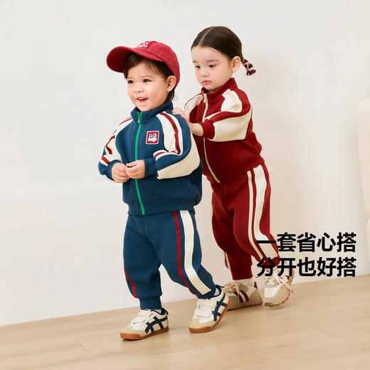 男女童长袖套装学院风儿童运动宝宝分体2025春秋季新款休闲潮童 商品图2