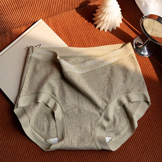 【3条装❗美宅内裤】A类纯棉无痕云感，7A抗jun聚乳酸裆抗jun，轻柔高弹腰带不易变形，桑蚕丝加长裆大码三角裤内裤QQ 商品图7