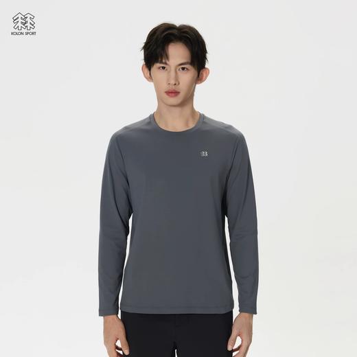 K隆 户外休闲男士速干运动微拉绒圆领长袖T恤 Z-150105 商品图5