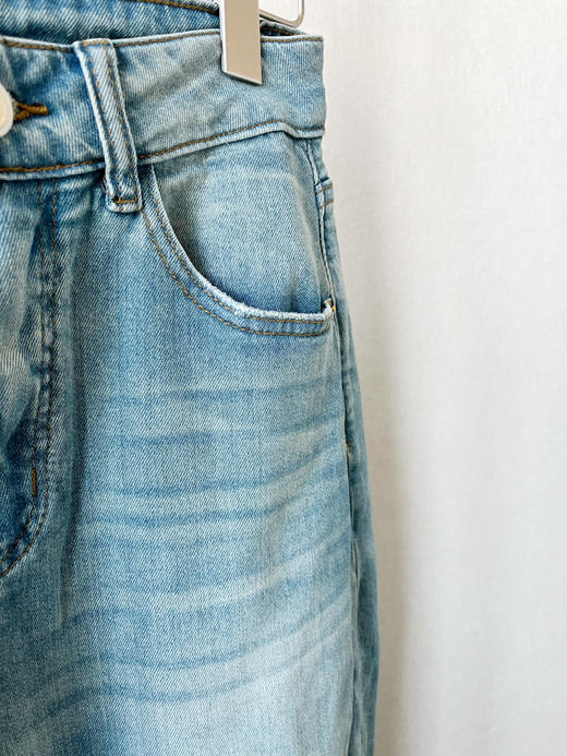 【可以跑步的牛仔裤】噢蜜ooomeooo一条搭所有猫须牛仔裤 商品图13