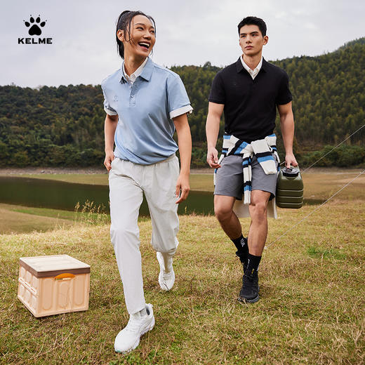 卡尔美2025新款城郊露营男女同款男式POLO衫 商品图2