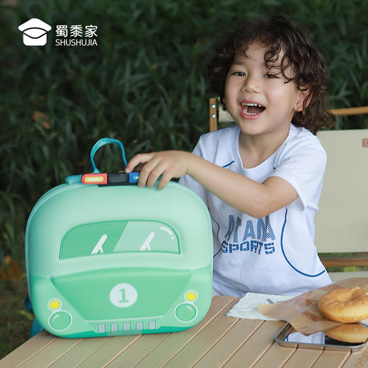 【实付满399送保温杯】【小J车书包】创意儿童小汽车双肩包 轻便出游手提背包幼儿园书包 商品图4