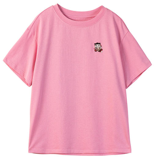 牧衣游原创哪吒刺绣纯棉T恤短袖限量福利款 今朝【不支持会员折】 商品图4