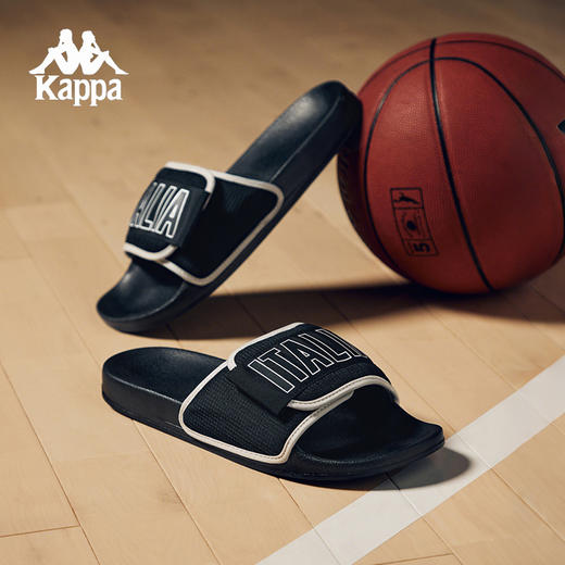 Kappa卡帕背靠背拖鞋男2025新款夏季外穿沙滩鞋男女休闲运动凉拖K0FX5LT10 商品图1