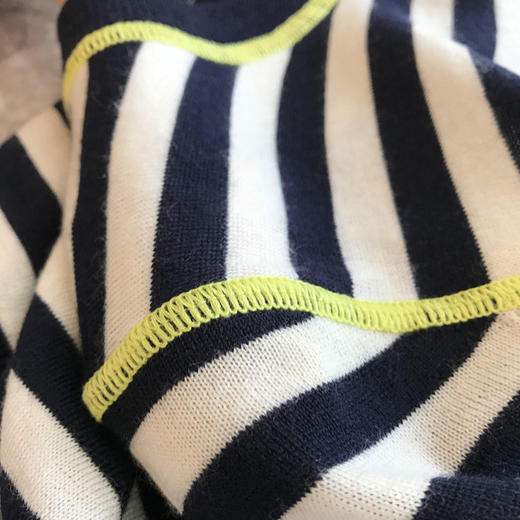 丁摩 谁收谁赚~~100%杨子纱羊毛！！巨巨巨细腻的撞色条纹圆领针织开衫5ZF-3176 商品图3