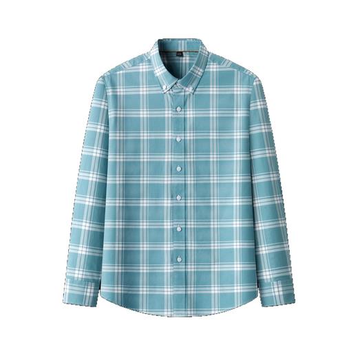 红览 春秋纯棉长袖男士格子衬衫 商品图4