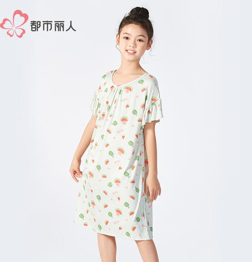 都市丽人超值精选童装特价棉质裙装薄针织人棉短袖类JHH6A2 商品图2