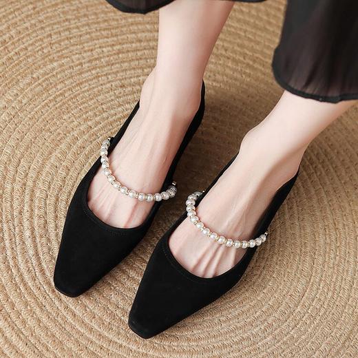 【预售5天】晚晚风配裙子韩系女鞋浅口平底鞋法式小香风洋气单鞋HCYYHD&5937 商品图3