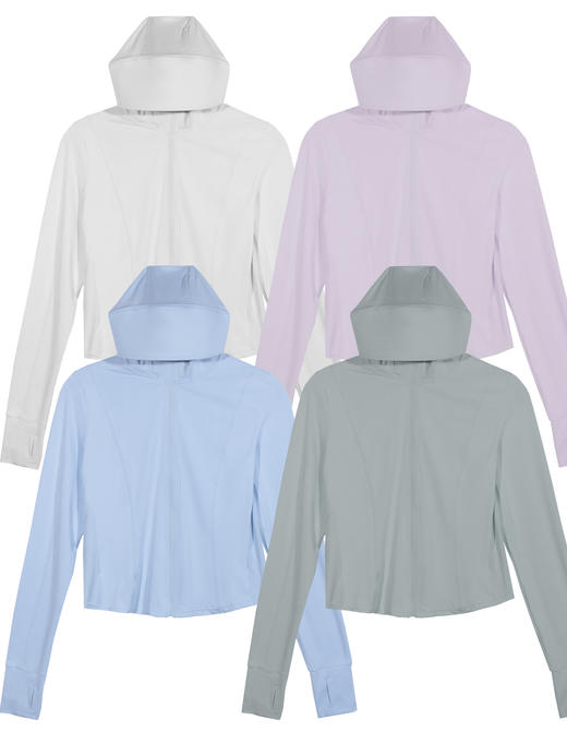 【满2件/99元】【秀黛】女修身运动帽檐皮肤衣女防晒衣S2778001T【门店同款】【如遇缺货自动退款，介意勿拍】 商品图12