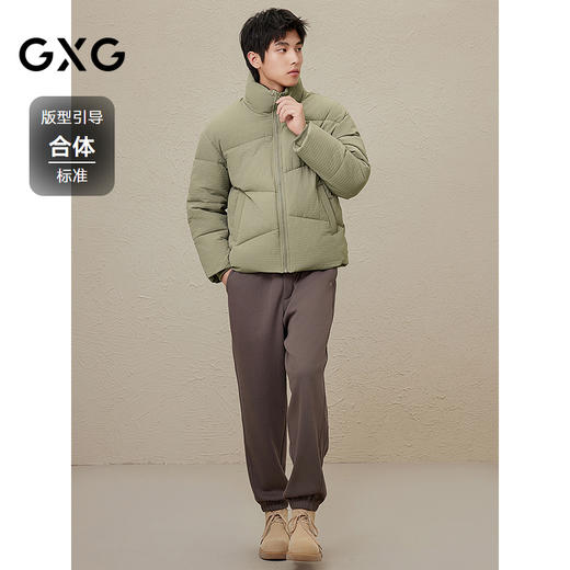 GXG男装 多色休闲华夫格棉服冬季热卖#G24D214118 商品图1
