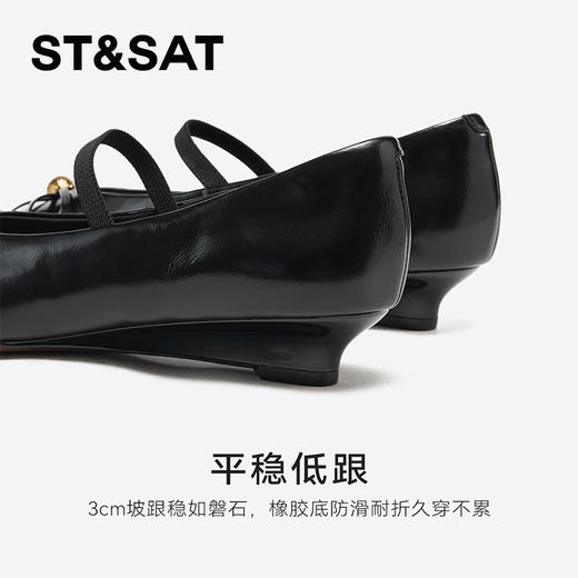 【精选牛皮】星期六简约复古蝴蝶结玛丽珍SSD1111184 商品图10