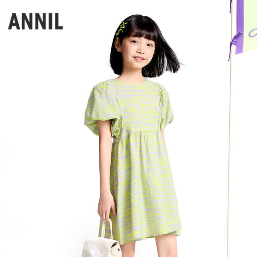 女童短袖连衣裙夏季新款安奈儿童装实体店同款AG523602 商品图0