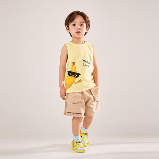 【实体店同款】男童全腰梭织短裤夏季新款安奈儿童装XB526723 商品图3