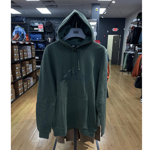 HE**Y HANSEN/海*汉*森 Nord Graphic 男加绒袋鼠兜连帽套头卫衣 商品图0