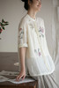 牧衣游原创 手工刺绣苎麻衬衫新款细腻轻薄百搭国画文艺衬衣 绿野 商品缩略图5