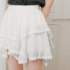 【严选】诗凡黎蕾丝边蛋糕短裙高腰不规则半身裙女2025夏新款芭蕾风a字裙7G3140561 商品缩略图3
