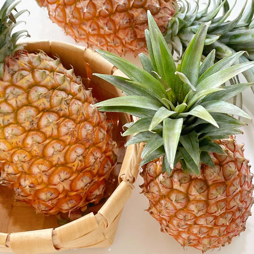 【海南金钻凤梨】 无需泡盐水不涩口不麻嘴 皮薄肉厚脆甜多汁 商品图1