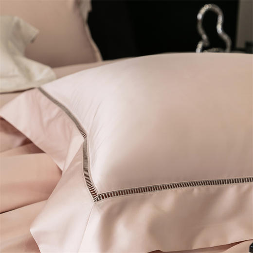 【线下门店轻奢高端系列】星耀臻柔棉纯色四件套 天丝棉艾草抑菌纤维柔顺清凉套件 商品图2