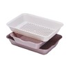 日本进口伊原企贩 抗菌 沥水篮组合 淡粉色 商品缩略图0