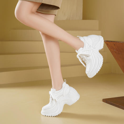 Westory2025年春季厚底增高运动鞋阔腿裤伴侣深口鞋W25AM59151 商品图4