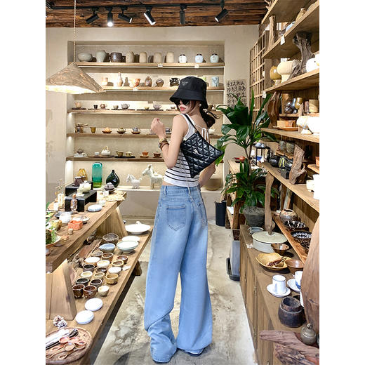 <曾小咸推荐>3.26现货秒杀 ！微信超特价！垂感天丝高腰牛仔裤 日常189.99 立减100 秒杀89.99！！ 商品图4