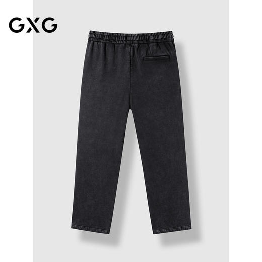 GX男装 2024秋季热卖 宽松直筒休闲长裤复古黑色抽绳伞兵裤#G24D024179 商品图1