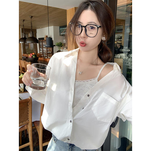 <曾小咸推荐>现货秒杀 ！微信超特价！假两件长袖衬衫 日常159.99 立减80 秒杀79.99！ 商品图2