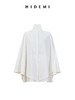 HIDEMI甄选长绒棉极简设计感飘领可立领斗篷式口袋8分袖衬衫上衣 商品缩略图9