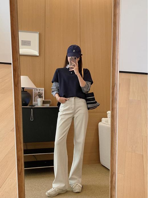 小众品牌假两件POLO英伦风百搭T衫 商品图4