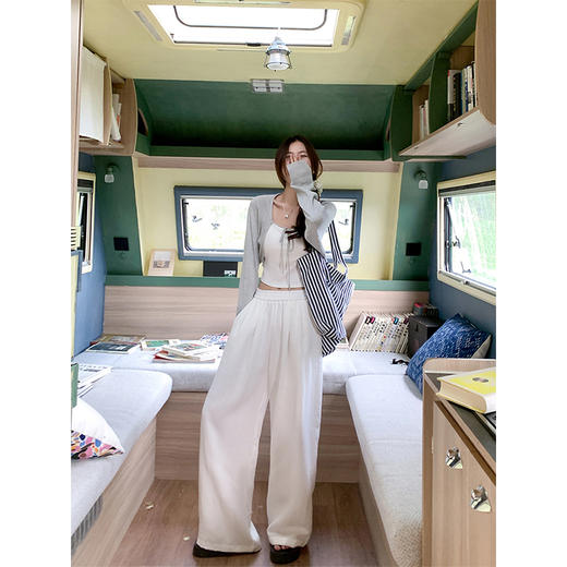 <曾小咸推荐>韩系宽松慵懒阔腿休闲裤【预售款】 商品图3