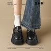 ZHR则则【厚底增高5.5CM】乐福鞋女英伦风单鞋女百搭黑色小皮鞋女 商品缩略图1