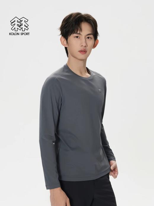 K隆 户外休闲男士速干运动微拉绒圆领长袖T恤 Z-150105 商品图4