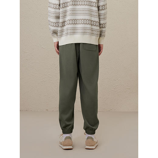 GXG男装 2024年秋冬热卖GXG男士简约时尚抽绳刺绣束脚休闲裤男爆款休闲裤 商品图3