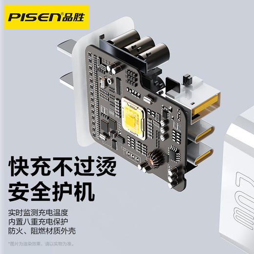 品胜 PD20W多口智能快速充电器2C1A 双Type-C口+USB接口 支持苹果PD快充平板快充 商品图4