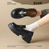 ZHR则则【厚底增高5.5CM】乐福鞋女英伦风单鞋女百搭黑色小皮鞋女 商品缩略图6