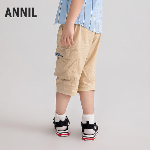 【实体店同款】男童全腰梭织七分裤夏季新款安奈儿童装XB526722 商品图1